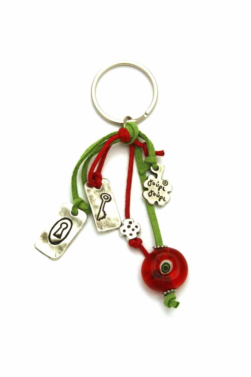 keyring with key and lock