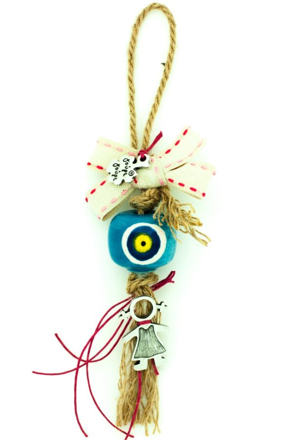 newborn lucky gift for girls with large evil eye