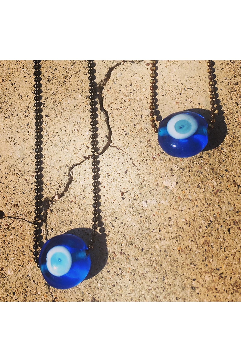 rearview mirror car charm with evil eye