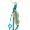 keyring with fish and evil eye
