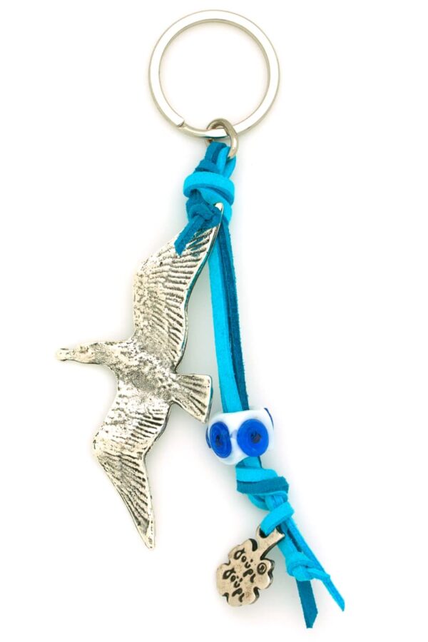 keyring with seagull