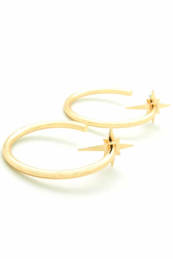 gold-plated rings with stars