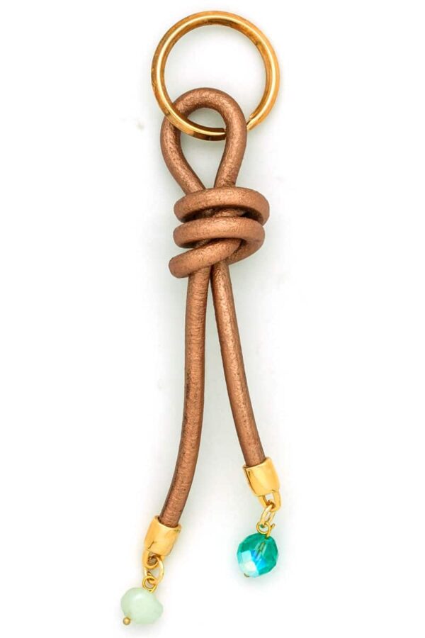 leather knot keyring