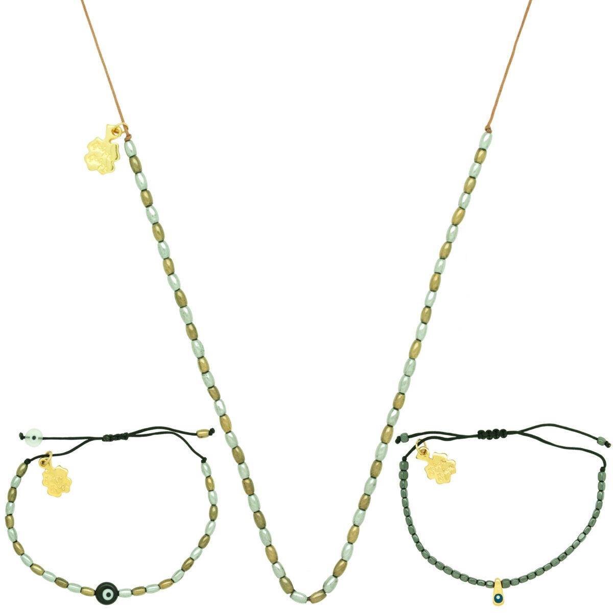 hematite necklace and bracelet set