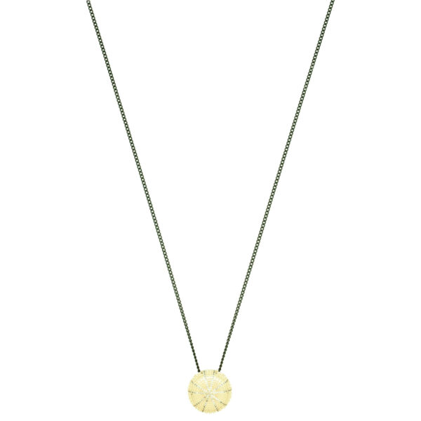 summer necklace with golden sea urchin shell