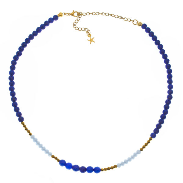 necklace with lava beads