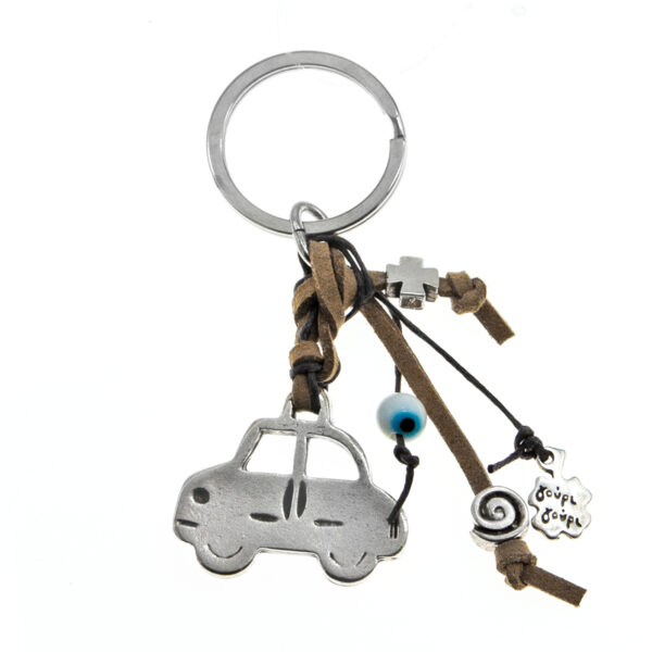 μπρελόκ αυτοκινήτου με σταυρό και σπείρα