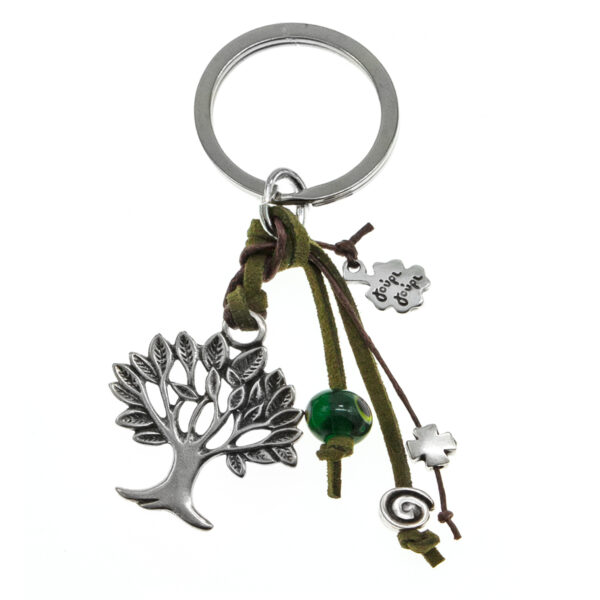keyring with tree