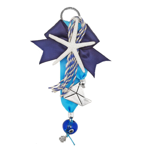 summer decorative charm with starfish and ship